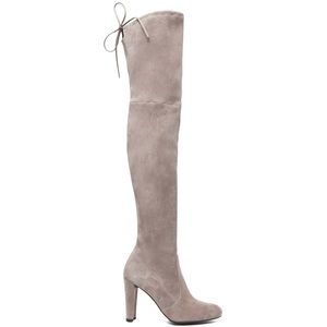 Stuart Weitzman Highland Gray Suede Boot